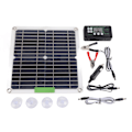 Miniatyrbillede 2 af 8: 200W 12V bærbart solcellepanel-sæt monokrystallinsk solcellepanel med controller til cykling bjergbestigning vandreture camping 40A