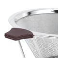Miniatyrbillede 4 af 8: Rustfrit stålfilter med holder Kaffeefilter Mesh Funnel Køkken Kaffeemaskine Værktøj 1-6 Kop