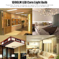Miniatyrbillede 8 af 8: B22 LED Majslampe ABS 10W 1000LM Flimmerfri Energibesparende Lys til Loftbordskab AC 85‑265V Varm Hvid