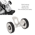 Miniatyrbild 7 av 8: Cykelskärm Easywheel Stänkskärm Rullar Hjul Dubbelhjul för Brompton Hopvikbar Cykel för DahonSilver