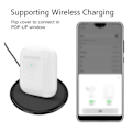 Miniatyrbilde 8 av 8: Trådløs laderetui erstatning ladetaske med Bluetooth-parring synkroniseringsknap til IOS Earbuds 1 2 generation