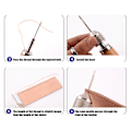 Miniatyrbild 3 av 8: Läder sy awl nål kit DIY hand sömnad verktyg tillbehör för reparation tält ryggsäck typ A