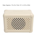 Miniatyrbillede 6 af 8: Mini Karaoke Maskine med 2 Trådløse Mikrofoner Bærbar Bluetooth Højttaler Karaoke Maskine Sæt til Hjemmefest Bryllup Camping Beige