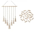Miniatyrbild 3 av 6: Romantiska ljusslingor, Boho Macrame Väggbonad Multifunktionell Dekoration för Inomhusmiljöer