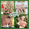 Miniatyrbild 2 av 5: Julstjärna Konstgjorda Blommor för Juldekorationer, Glitter Julstjärna Ger Glans till Din Festliga Säsong, Perfekt för Julgransprydnader