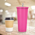 Miniatyrbild 2 av 5: Termosflaska 600ml vattenflaska vakuumisolerad mugg tillverkad av 304 rostfritt stål - termosmugg läcksäker resetermosmugg kaffemugg