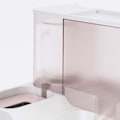 Miniatyrbillede 8 af 8: Pet Vand- og Foderautomat 2 i 1 Stor Kapacitet Transparent Vindue Automatisk Dyrefoder til Hund Kat Pink