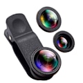 Miniatyrbilde 1 av 6: 3-i-1 Universal Fisheye Vidvinkel Makro Klips Kamera Linse Kit