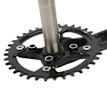 Miniatyrbillede 3 af 8: Mountainbike Krank 170mm Hul Integreret Krankarm Sæt med Bundbeslag 36T Bredt Smalt Tand Enkelt Klinge Sort