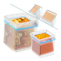 Miniatyrbild 1 av 8: Ziplock-påshållare, påshållare för matberedning, påshållare för fryspåsar, utrymmesbesparande matförvaringspåshållare