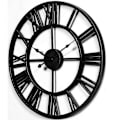 Miniatyrbild 2 av 6: Europeisk Retro Metall Konst Väggklocka, Smidesjärnsram Batteridriven Quartz Urverk Analog Display Med Romerska Siffror, För Hem Kök Vardagsrum