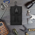 Miniatyrbild 5 av 5: Taktisk mobiltelefonväska, nylon MOLLE extraväska för ryggsäck