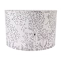 Miniatyrbillede 3 af 8: 2 sæt PVC trommeskærme 11,8 x 11,8 x 7,8 tommer moderne enkel træmønster bordlampe skærm til soveværelse