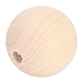 Pikkukuva 3 / 5: 5 Pussia Puuhelmet Luonnollinen Pyöreä DIY Kaulakoru Käsintehty Tarvikkeet 22mm/25mm/30mm(Luonnollinen Väri 25mm 10kpl)