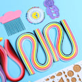 Pikkukuva 4 / 8: Paper Quilling -sarja Gradient Ramp Värikäs Scrip DIY Käsintehty Taidekäsityökalusarja