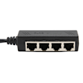 Miniatyrbillede 3 af 8: RJ45 Ethernet Splitter-kabel - Ét punkt fire Ethernet-kabel Splitter ABS PCB RJ45 Splitter-adapter til bærbar computer