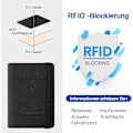 Miniatyrbillede 3 af 6: Rejsetaske med RFID-beskyttelse til ID-kort og rejsedokumenter