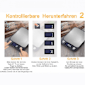 Miniatyrbild 3 av 7: Digital Precisionsköksvåg, Högkvalitativ Plattform i Rostfritt Stål för Exakt Mätning, Lättläst Bakgrundsbelyst LCD-Display för Ditt Kök