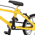 Pikkukuva 1 / 8: Mini-vuoripyörän pienoismalli, kilpa-autot 1/10, nukketalon lisävaruste, käsityöpyörä, työpöydän koriste, keltainen