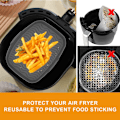 Miniatyrbilde 2 av 6: Airfryer silikonform Airfryer silikonbeholder rektangulær Airfryer silikonbrett