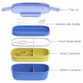 Miniatyrbilde 3 av 7: Bento-boks, matboks for voksne, rustfritt stål, for jobb skole