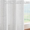 Miniatyrbillede 5 af 6: Hørgardin i linnedlook, semitransparent med øjer, til stue, hus
