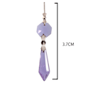 Miniatyrbillede 2 af 5: Lysekrone Icicle Krystal U-Drop Prismer til Bryllup, 37mm
