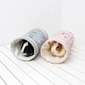 Miniatyrbilde 1 av 2: Hamster Tunnel Bed Varm Myk Gjemmested Liten Kjæledyr Tunnel Rør Reir for Marsvin Firfisle Vår Høst Blå