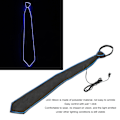 Miniatyrbilde 8 av 8: LED-slips med justerbare lysmoduser i polyester med nøkkelbryter for karneval, musikkfestival og fest