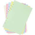 Miniatyrbillede 4 af 6: A5 Farverigt Refill Papir, [5 Farver] 6-Huls Filler