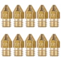 Miniatyrbillede 2 af 2: 10 stk. 1 mm ekstruderdyse i messing til Mk8 3D-printertilbehør