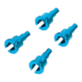 Pikkukuva 5 / 8: 4 kpl Metalliset koiranluun differentiaalinivelkupit WLtoys A959 A949 A969 A979 1/18 RC-auton osiin Sininen