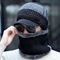 Miniatyrbillede 4 af 6: Hætte til mænd vinter ungdom varm uldhætte middelaldrende og ældre mænds bomuldshat vintermode Mænds strikket hat