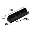 Miniatyrbild 6 av 8: USB-kylfläktbasstativ kylare hållare för Nintendo Switch NS-konsol