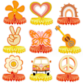 Miniatyrbild 1 av 5: Boho Partydekorationer: Honeycomb-dekorationer för Retro Hippie-evenemang, Premiummaterial, Enkel Montering, för Födelsedagsfester, Bröllop och Baby
