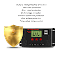 Pikkukuva 6 / 8: Aurinkokontrolleri PWM 12V 24V Automaattinen sovitus LCD-näyttö USB-portti Aurinkosäädin 40A