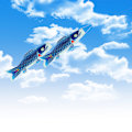 Miniatyrbillede 3 af 6: Koi fisk flag karpe vindpose flyvende fisk