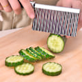 Miniatyrbillede 3 af 5: Bølgeblad i rustfrit stål til kartofler og pommes frites