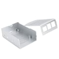 Miniatyrbillede 3 af 5: Aluminiumlegeringsskal til Raspberry Pi 3 b 2B bundkort kølebeskyttelsesboks sølv