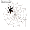 Pikkukuva 2 / 5: Halloween-hämähäkinseittikoristevalot