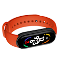 Miniatyrbilde 1 av 2: M7 Smart Armbånd Multifunksjon Silikon Dynamisk Farge Stor Skjerm Fitness Watch Band for Hjertefrekvens Søvn Overvåking Rød