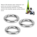 Miniatyrbild 8 av 8: 7 st metall O-ring vattentät rostfri 304 rostfritt stål stark lastbärande sömlös svetsad rund O-ring 8x35mm