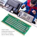 Miniatyrbild 6 av 8: Datorminnestestare PCB-material Framåt och bakåt tillgänglig Dator DDR4 Minnestestare med LED för PC
