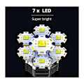 Miniatyrbild 2 av 5: Långdistansficklampa, Uppladdningsbara LED-ficklampor med Extra Lång Räckvidd, Multifunktionell Minificklampa för Utomhusaktiviteter (Tålig ABS)