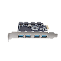 Miniatyrbillede 1 af 4: Pnu-4u Pci-e Til Usb3.0 Desktop Udvidelseskort Overførsel 4-port Ny