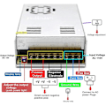 Miniatyrbillede 5 af 5: PIAO 12V 30A DC Universal Reguleret Switching Strømforsyning 360W Velegnet til Forskellige Projekter