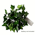 Miniatyrbild 6 av 7: Simulerad grön blad rotting LED koppartrådslampa, konstgjord blad blomma fe slinga ljus batteridriven LED