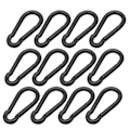 Miniatyrbillede 4 af 5: 12 stk. 8x80mm Fjeder Snap Hooks, Karabinhage, Hurtigkoblings Karabiner til Indendørs og Udendørs Aktiviteter