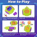 Miniatyrbild 3 av 5: Snabbt tryckspel Pop Fidget-leksak för barn och vuxna, Fash Push Bubble Pop-spel med ballong för festfamilj, Handhållen Pop Elektroniskt sensoriskt klämspe