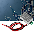 Miniatyrbillede 3 af 3: 2,5-30V Digital LED Display Voltmeter 0,36 tommer To-trådet DC Spændingsmåler